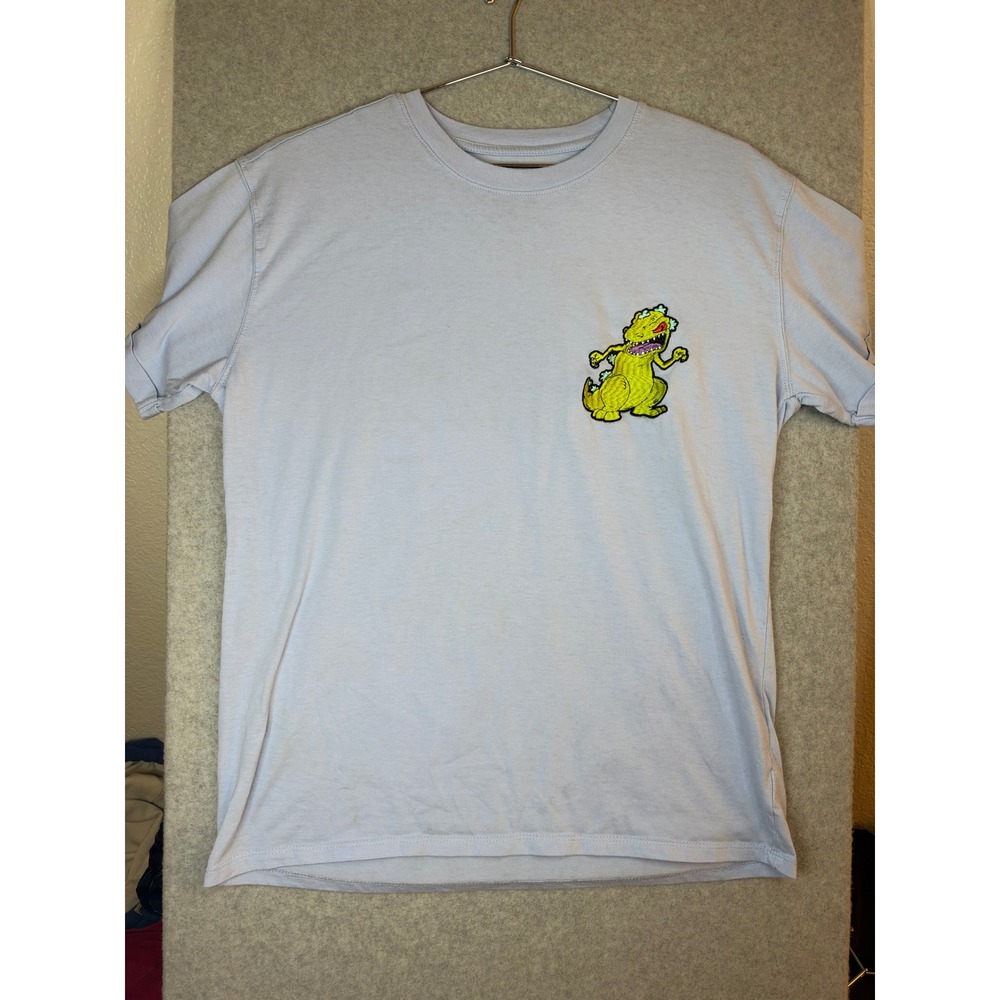 Nickelodeon Kids Blue Reptar Rugrats Hey Arnold Patrick Graphic T-Shirt Size L